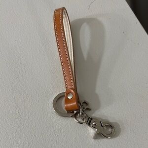 Brown Leather Keychain Strap New Without Tag